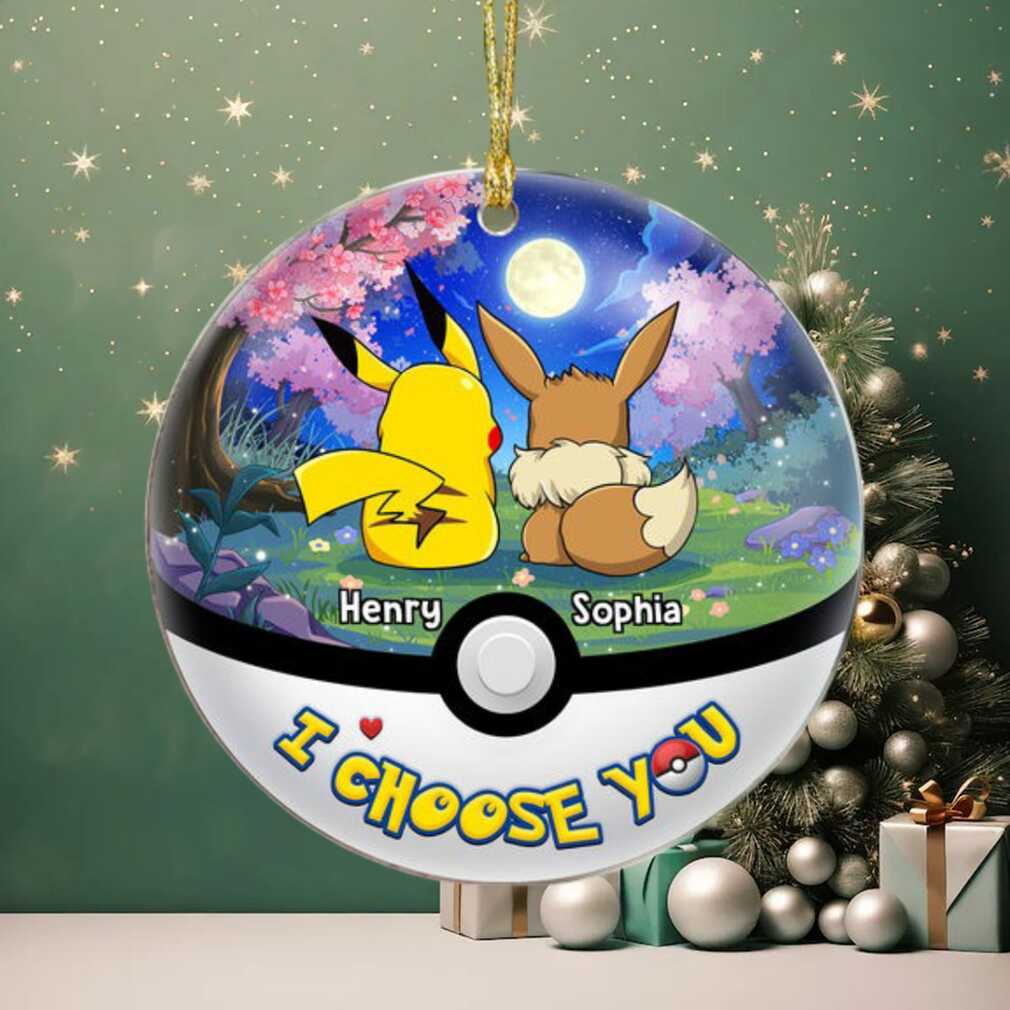 Personalized Pokémon I Choose You Christmas Ornament Personalized Pokémon I Choose You Christmas Ornament