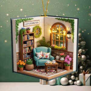 Personalized Reading Nook Ornament