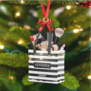 Personalized Sephora Makeup Bag Christmas Ornament