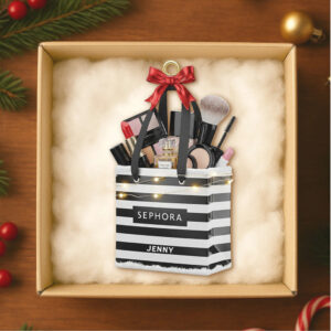 Personalized Sephora Makeup Bag Christmas Ornament