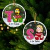 Personalized Softball Christmas Ornament Personalized Softball Christmas Ornament