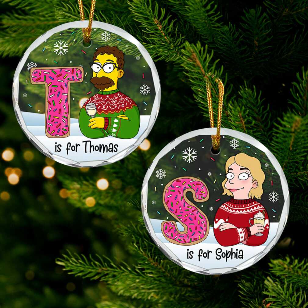 Personalized Simpson Style Christmas Ornament Personalized Simpson Style Christmas Ornament