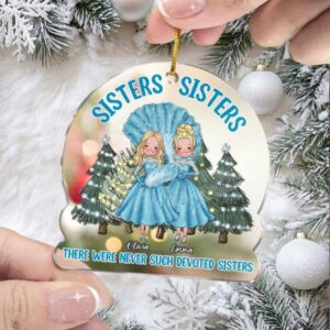 Personalized Sisters Christmas Ornament Gift