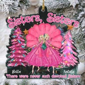 Personalized Sisters, Sisters Acrylic Christmas Ornament