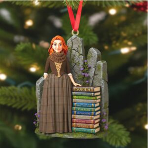 Personalized Sophia Book Lover Christmas Ornament