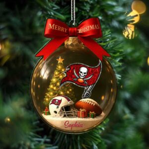 Personalized Tampa Bay Buccaneers Christmas Ornament
