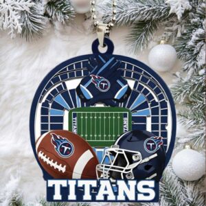 Personalized Tennessee Titans Christmas Ornament