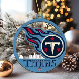 Personalized Tennessee Titans Christmas Ornament