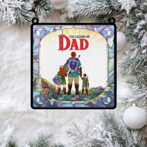 Personalized The Legend of Dad Acrylic Suncatcher Ornament