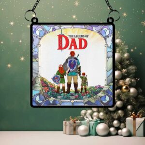 Personalized The Legend of Dad Acrylic Suncatcher Ornament