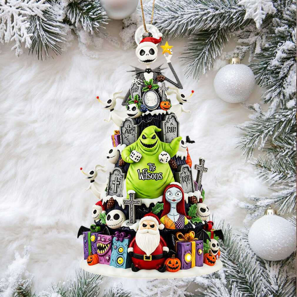 Personalized The Nightmare Before Christmas Family Ornament Personalized The Nightmare Before Christmas Family Ornament