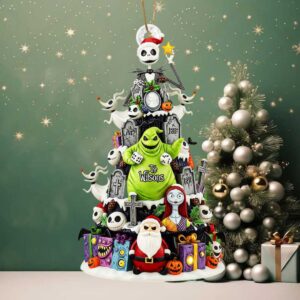 Personalized The Nightmare Before Christmas Family Ornament