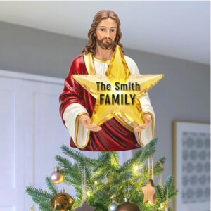 Personalized The Smith Family Christmas Tree Topper