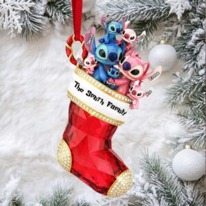 Personalized The Smith Family Lilo & Stitch Christmas Ornament