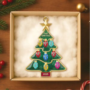 Personalized The Smiths Family Christmas Tree Ornament 2025