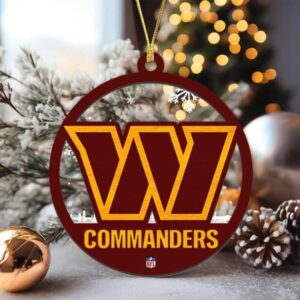 Personalized Washington Commanders NFL Ornament