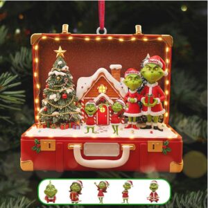 Personalized Whoville Grinch Family Christmas Decoration