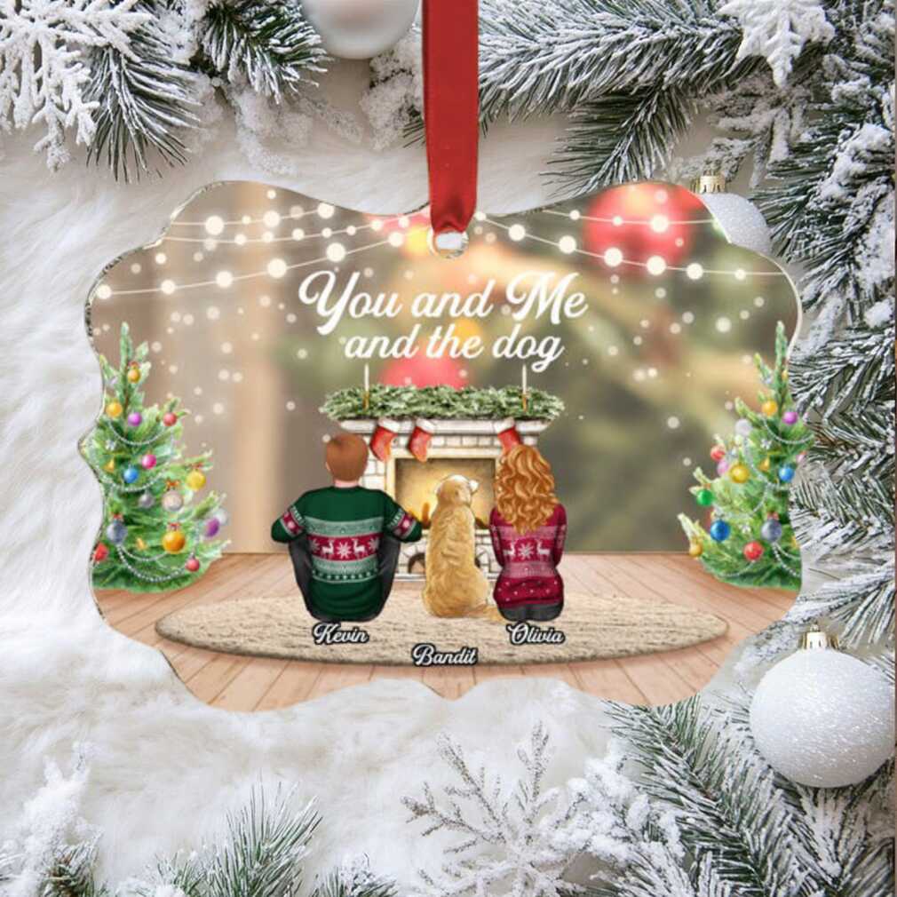 Personalized You and Me and the Dog Christmas Ornament Personalized You and Me and the Dog Christmas Ornament