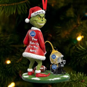 Personalized You're Under Arrest Grinch Couple Christmas Ornament