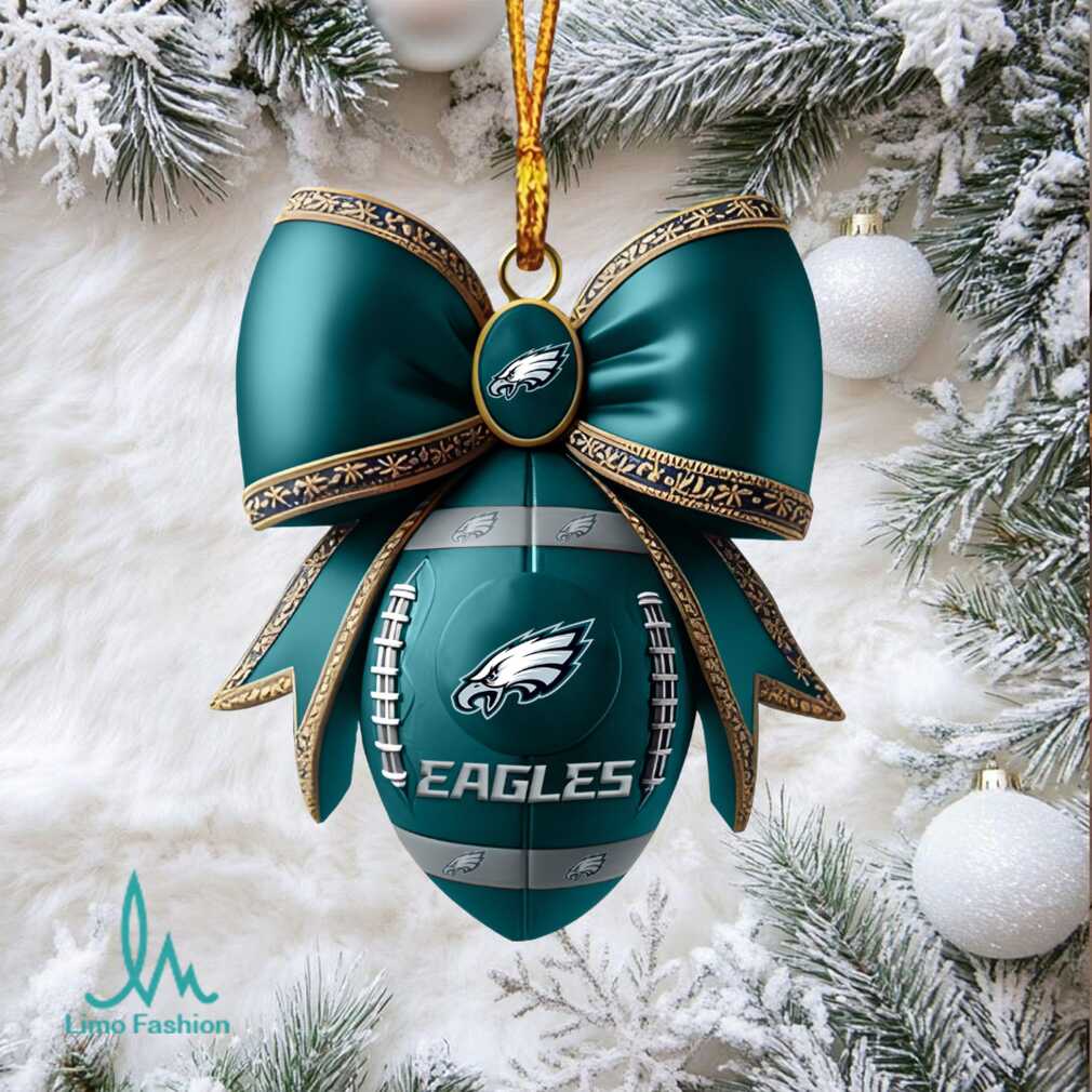 Philadelphia Eagles Football Glass Ornament Philadelphia Eagles Football Glass Ornament