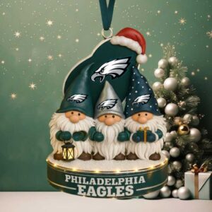 Philadelphia Eagles Gnome Fanatic Holiday Ornament
