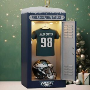 Philadelphia Eagles Jalen Carter Locker Room Ornament
