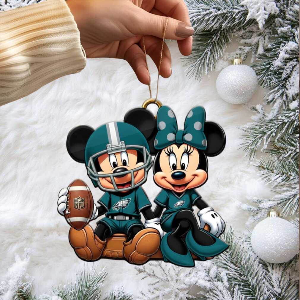 Philadelphia Eagles Mickey & Minnie Acrylic Ornament Philadelphia Eagles Mickey & Minnie Acrylic Ornament