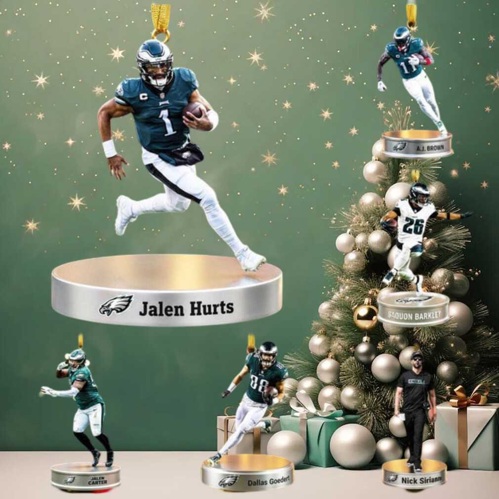 Philadelphia Eagles NFL Player Christmas Ornaments Philadelphia Eagles NFL Player Christmas Ornaments