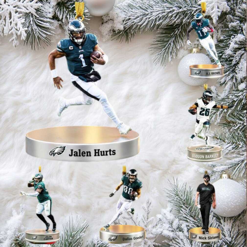 Philadelphia Eagles NFL Player Christmas Ornaments Philadelphia Eagles NFL Player Christmas Ornaments