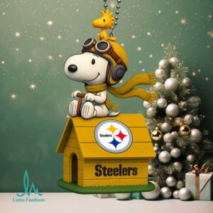 Pittsburgh Steelers Snoopy Doghouse Ornament