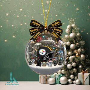 Pittsburgh Steelers Star Wars Holiday Glass Ornament