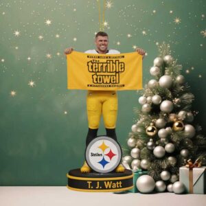 Pittsburgh Steelers T.J. Watt Hallmark Keepsake Ornament