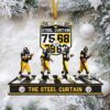 Mickey & Minnie Mouse New York Giants NFL Christmas Ornament Mickey & Minnie Mouse New York Giants NFL Christmas Ornament