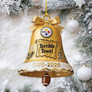 Pittsburgh Steelers The Terrrible Towel 2025 Custom Shape Acrylic Ornament.jfif