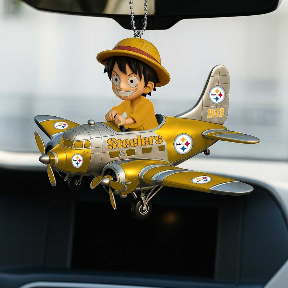 Pittsburgh Steelers x One Piece Airplane Ornament Pittsburgh Steelers x One Piece Airplane Ornament