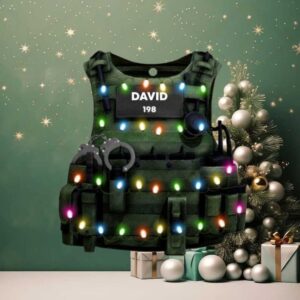 Police Bulletproof Vest Christmas Personalized Christmas Ornament Gift for Police