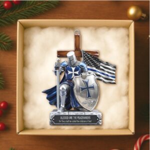 Police Knight Under God Ornament, Personalized Gifts For Police Officer, Captain, Sheriff,... 04qhtn131025