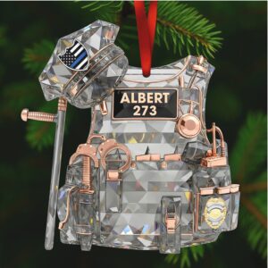 Police Vest Christmas Ornament Personalized Gifts For Police Officer 04qhqn101025