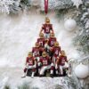 Mickey & Minnie Mouse New York Giants NFL Christmas Ornament Mickey & Minnie Mouse New York Giants NFL Christmas Ornament