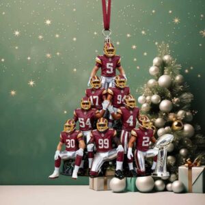 Post Malone Dallas Cowboys Truck & Mascot Christmas Ornament