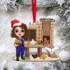 Water Skiing Wakeboarding Ducks Personalized Christmas Ornament Water Skiing Wakeboarding Ducks Personalized Christmas Ornament