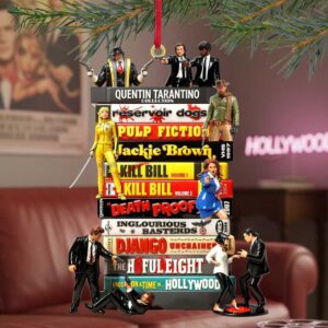 Quentin Tarantino Filmography Christmas Ornament