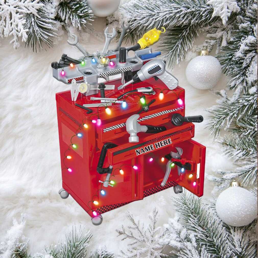 Racing Repair Tools Personalized Christmas Flat Ornament Gift For Car Racers Racing Repair Tools Personalized Christmas Flat Ornament Gift For Car Racers