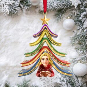 Reading Girl Personalized Gifts For Book Lovers Christmas Ornament Reading Girl Personalized Gifts For Book Lovers Christmas Ornament