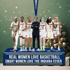 Real Women Love Basketball Indiana Fever Ornament
