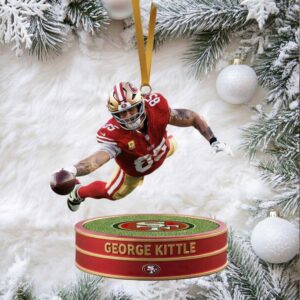 San Francisco 49ers #85 George Kittle Holiday Decoration San Francisco 49ers #85 George Kittle Holiday Decoration