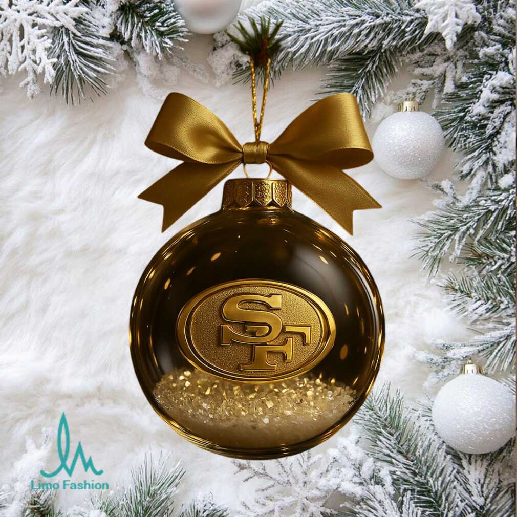 San Francisco 49ers Glass Logo Christmas Ornament San Francisco 49ers Glass Logo Christmas Ornament