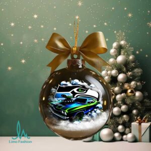 Seattle Seahawks Muscle Car Christmas Ornament