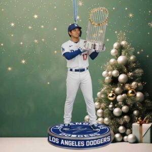 Shohei Ohtani Los Angeles Dodgers World Series 7 Figure Ornament