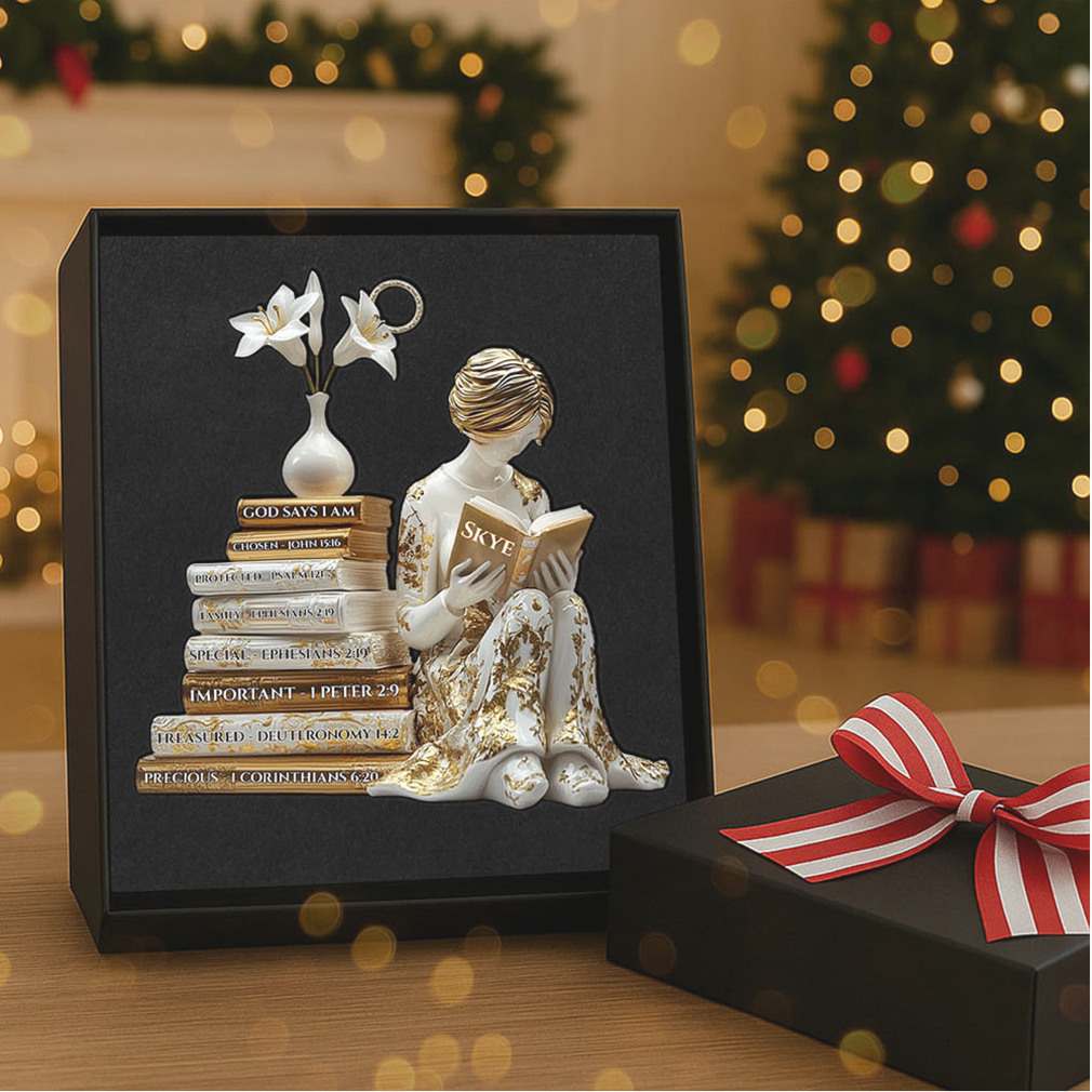 Skye Inspirational Book Girl Acrylic Ornament Skye Inspirational Book Girl Acrylic Ornament